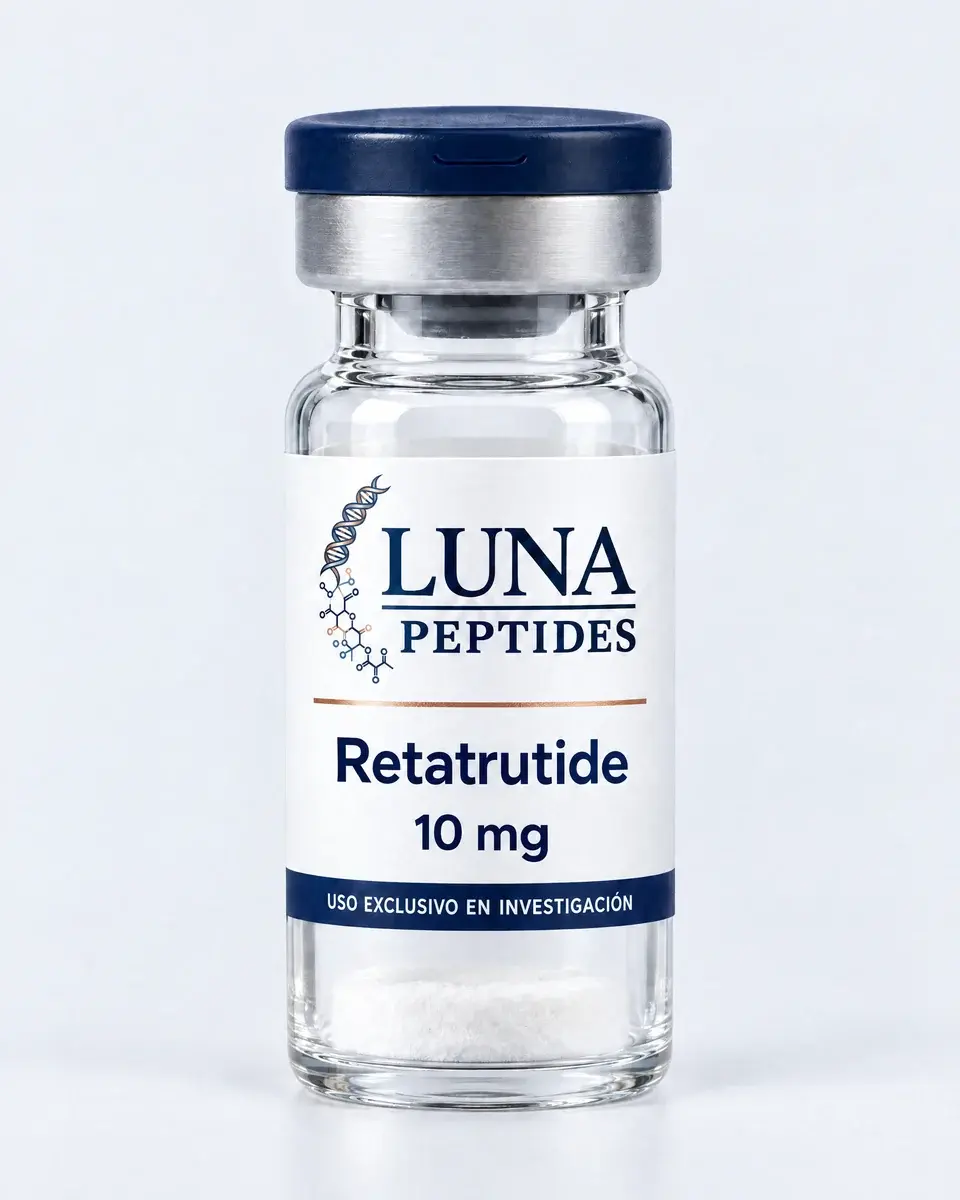 Vial de Retatrutida 10 mg, Luna Peptides