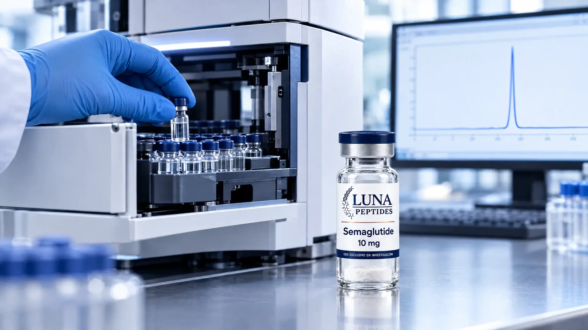 Análisis por HPLC de un lote en laboratorio