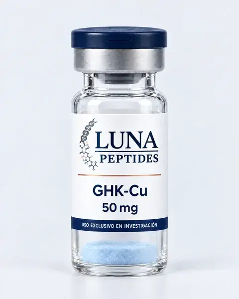 Vial de GHK-Cu 50 mg, Luna Peptides