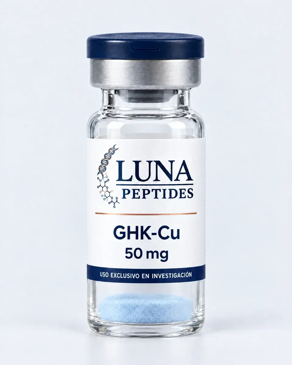 Vial de GHK-Cu 50 mg, Luna Peptides
