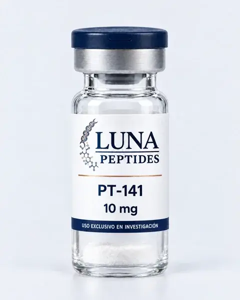 Vial de PT-141 (Bremelanotida) 10 mg, Luna Peptides