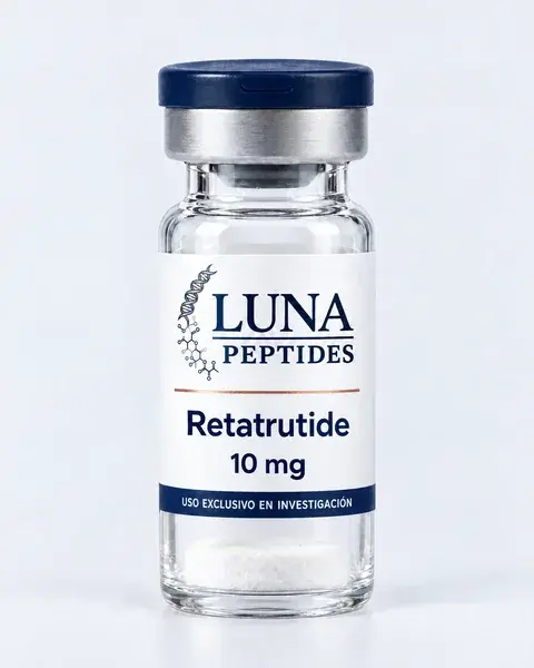 Vial de Retatrutida 10 mg, Luna Peptides