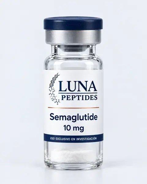 Vial de Semaglutida 10 mg, Luna Peptides