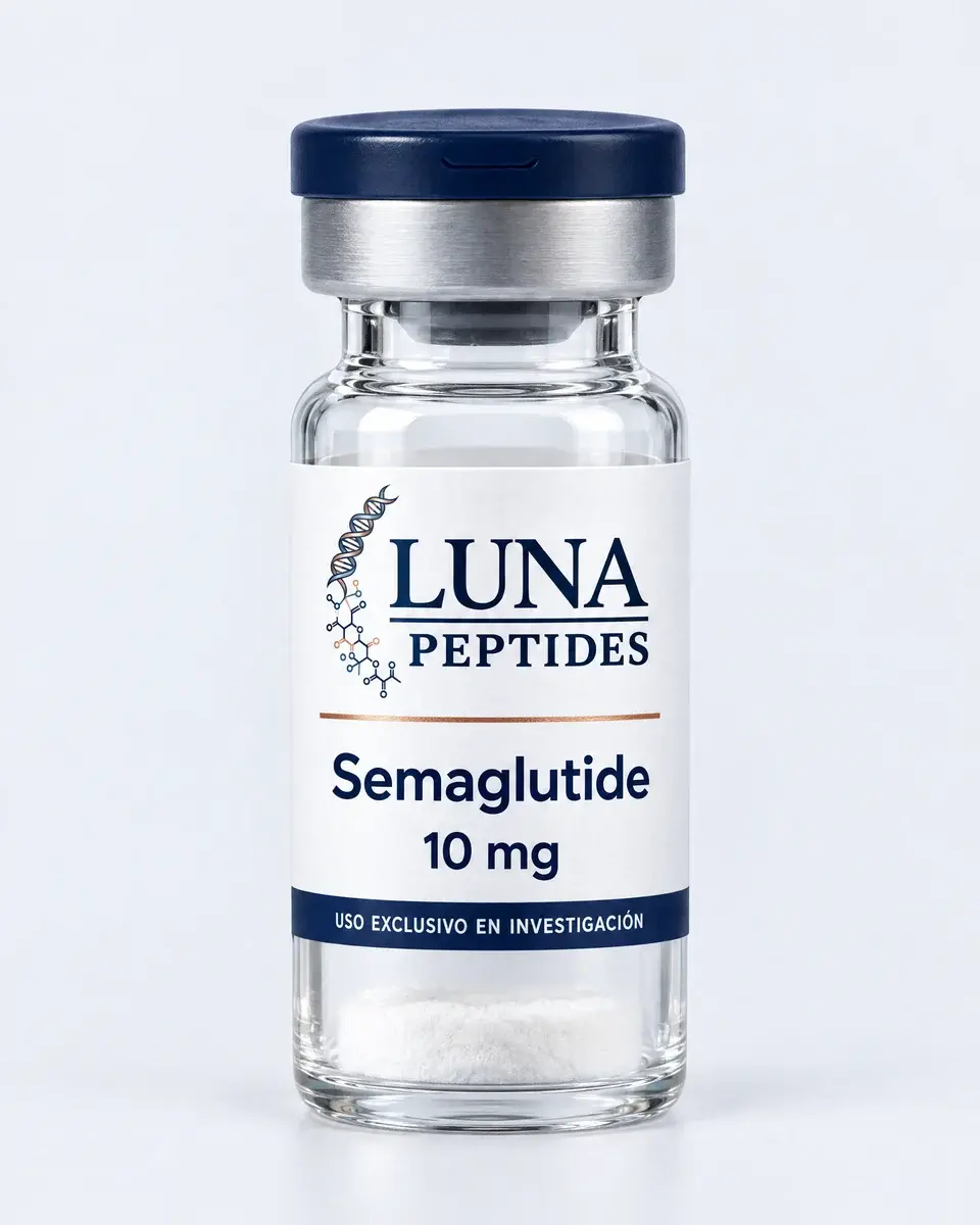 Vial de Semaglutida 10 mg, Luna Peptides