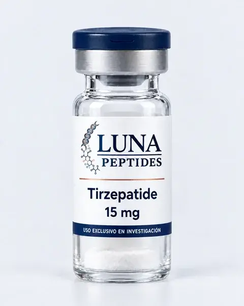 Vial de Tirzepatida 15 mg, Luna Peptides